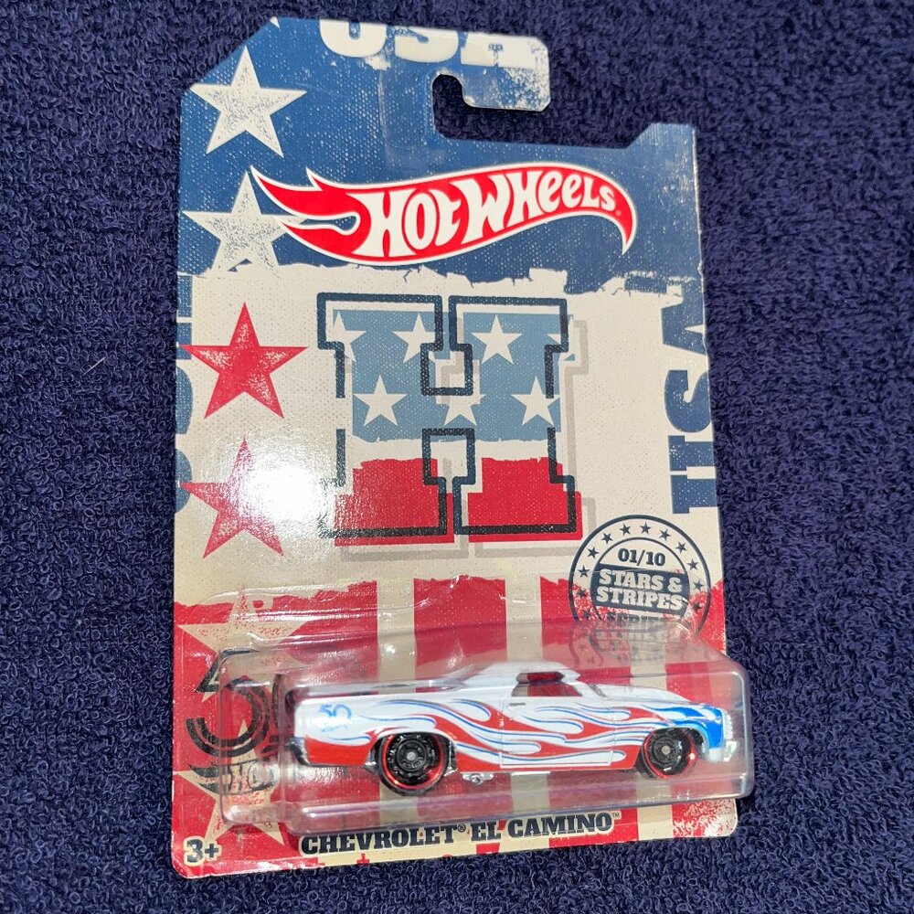 Hot Wheels 50th Anniversary "STARS & STRIPES" Chevrolet El Camino NEW!